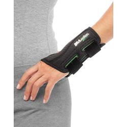 Mueller Green Fitted Wrist Brace, Black, Left Hand, Small/Medium (5-8)