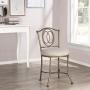 Hillsdale Emerson Metal Vanity Stool, Golden Bronze