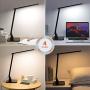 TaoTronics LED Desk Lamp with USB Charging Port, 4 Lighting Modes with 5 Brightness Levels, 1h Timer, Touch Control, Memory Function,14W, Official Member of Philips EnabLED Licensing Program, Black (TT-DL01)