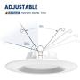 Bbounder Lighting 12 Pack 5/6 Inch LED Recessed Downlight, Baffle Trim, Dimmable, 12.5W=100W, 3000K Warm White, 950 LM, Damp Rated, Simple Retrofit Installation - UL + Energy Star No Flicker