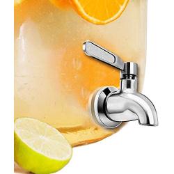 Vila Beverage Dispenser Replacement Spigot, Stainless Steel No-Rust Spout, Installation under 10-Minutes, Excellent Continuous Flow, Sturdy, Stylish Alternative for Flimsy Plastic Taps