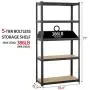 Yaheetech Black 5-Shelf Steel Shelving Unit Storage Rack Adjustable Garage Shelves Utility Rack Display for Home Office Garage 71in Height, 1 Pack Yaheetech Black 5-Shelf Steel Shelving Unit Storage Rack Adjustable Garage Shelves Utility Rack Display for Home Office Garage 71in Height, 1 Pack