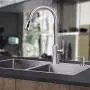 GAGALIFE Built in Sink Soap Dispenser or Lotion Dispenser for Kitchen Sink, Brushed Nickel ABS Pump Head, with 13 Ounce Large PET Soap Bottle