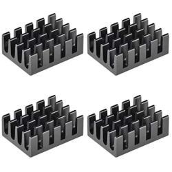 uxcell Electronic Radiators Heatsink for MOS GPU IC Chip Black 19 x 14 x 7 mm 4pcs