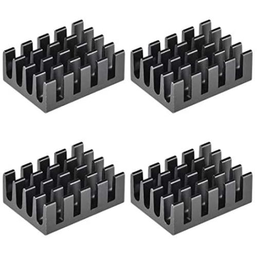 uxcell Electronic Radiators Heatsink for MOS GPU IC Chip Black 19 x 14 x 7 mm 4pcs