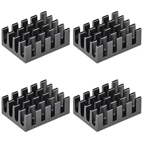 uxcell Electronic Radiators Heatsink for MOS GPU IC Chip Black 19 x 14 x 7 mm 4pcs