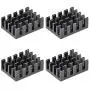 uxcell Electronic Radiators Heatsink for MOS GPU IC Chip Black 19 x 14 x 7 mm 4pcs