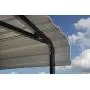 Arrow 20 x 20 29-Gauge Metal Carport with Steel Roof Panels, 20 x 20, Charcoal Arrow 20 x 20 29-Gauge Metal Carport with Steel Roof Panels, 20 x 20, Charcoal