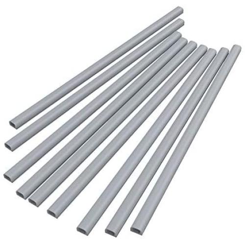 Upgraded Cord Hider, 142in Mini Wire Cable Cover, PVC Cable Concealer Channel, Paintable Cord Cover to Hide Speaker Wire, Ethernet Cable, 9X L15.7in W0.48in H0.32in, CC05 Grey