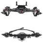 AKDSteel The Third Generation Metal Front & Rear Portal Axles for 1/10 RC Crawler Axial-SCX10 90046 90047 Car Delicate RC Car Parts RC Car Accessories Black Front axle for Car Toys