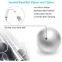 (100PCS 11.8 Inch) Metal Cable Zip Ties, 304 Stainless Steel, Multi-purpose Heavy Duty Self-locking Cable Ties,Suitable for Exhaust Wrapping, Fence, Outdoor and Canopy Etc.