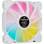 CORSAIR iCUE SP140 RGB Elite Performance 140mm White PWM Dual Fan Kit with Lighting Node CORE