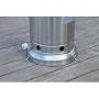 Style Selections/Garden Treasures 48,000 BTU Stainless Steel Floorstanding Liquid Propane Patio Heater