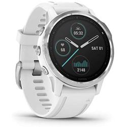 Garmin fenix 6S, Premium Multisport GPS Watch, Smaller-Sized, Heat and Altitude Adjusted V02 Max, Pulse Ox Sensors and Training Load Focus, White