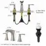 Pfister LF-049-JDGS Jaida Waterfall Widespread Bathroom Sink Faucet, Spot Defense Brushed Nickel