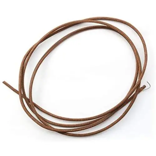 NX Garden Sewing Machine Belt Treadle Parts with Hook for Singer Sewing Machine 68Inch 3/16 Inch Household Home Old Sewing Machines Accessory, Brown NX Garden Sewing Machine Belt Treadle Parts with Hook for Singer Sewing Machine 68Inch 3/16 Inch Household Home Old Sewing Machines Accessory, Brown