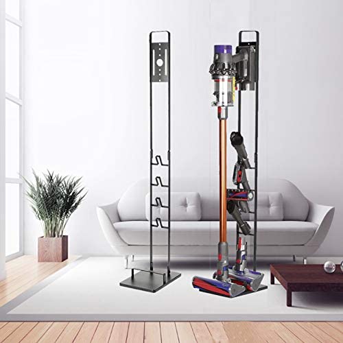 Foho Vacuum Stand for Dyson V11 V10 V8 V7 V6,Stable Metal Storage Bracket Stand Holder for Dyson Handheld DC30 DC31 DC34 DC35 DC58 DC59 DC62 Cordless Vacuum Cleaners & Accessories & Attachments