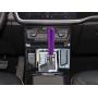 Lunsom Aluminum Weighted Shifter Knob Long Stick Gear Lever Shift Stick Head Metal 5inch Shifting Handle Fit Most Manual Auto Transmission Car (Purple)