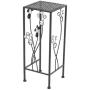 Deco 79 63344 3-Piece Metal Outdoor Plant Stand Set, Square