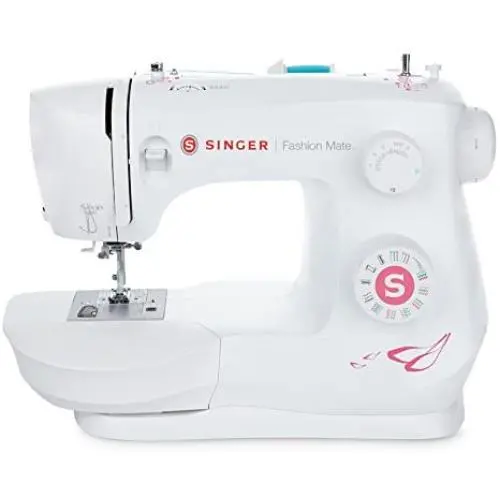 SINGER Fashion Mate 3333 Free-Arm Sewing Machine including 23Built-In Stitches Fully Built-in 4-step Buttonhole, Automatic Needle Threader, LED Light, perfect for sewing all types of fabrics with ease SINGER Fashion Mate 3333 Free-Arm Sewing Machine including 23Built-In Stitches Fully Built-in 4-step Buttonhole, Automatic Needle Threader, LED Light, perfect for sewing all types of fabrics with ease