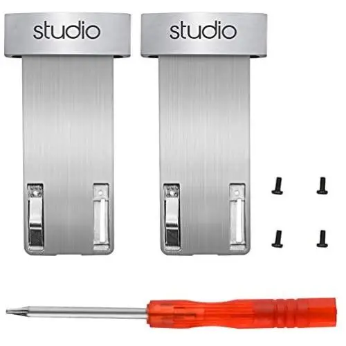Studio 2 Hinge Replacement Headband Connector Metal Repair Parts Kit for Beats Studio 2.0 Wired/Wireless Over Ear Headphones (Silver) Studio 2 Hinge Replacement Headband Connector Metal Repair Parts Kit for Beats Studio 2.0 Wired/Wireless Over Ear Headphones (Silver)