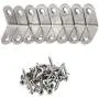 Hulless Shelf Bracket 30 x 30mm Corner Brace Joint Bracket Fastener 20 pcs Stainless Steel 90 Degree Angle L Shaped Bracket Metal Right Angle Support Bracket with Screws.