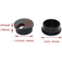 HJ Garden 5pcs 1-3/4 inch Desk Wire Cord Cable Grommets Hole Cover with Hole Saw Kit High Speed Bi-Metal Holesaw Drill Bits for Office PC Desk Cable Cord Organizer