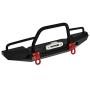 RCAIDONG 1/10 Front Bumper Bull Bar with LED Headlights Winch Mount Seat for TRAXXAS TRX-4 TRX4 AXIAL SCX10 RC Rock Crawler