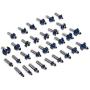 XtremepowerUS 80pcs 1/2'' Shank Carbide Router Bits Tungsten Carbide Bit Set Woodworking Tool Carbon Steel 2 Blade 3 Blade Carrying Case