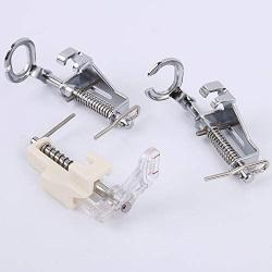 3pcs Large Metal Darning/Free Motion Sewing Machine Presser Foot for All Low Shank Brother Singer Babylock Janome and More Sewing Machines - Include Close Toe, Open Toe and Quilting Foot