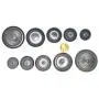 (Lot of 2) 5 Piece Black Rubber Plug for Flush Mount Body and Sheet Metal Holes | 1/2'' (15 mm) to 1-1/2'' (39 mm) 5 popular Sizes | Ergonomic THERMOPLASTIC flexible Santoprene RUBBER Button Plugs