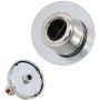 DG64-00347A Range Oven Gas Stove Knob with Metal Ring Dial Burner Knob Replacement by AMI Compatible with Samsung Range Oven-Replaces DG64-00472A DG64-00347B