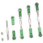 Hosim Front Rear RC Turnbuckles Set, Adjustable 83-97mm Camber Linkage Rod Ends Aluminum for 1/10 Traxxas Slash 4x4 RC Cars Replacement Upgrades Hop up Parts Green 4PCS