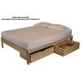 KD Frames Nomad Platform Natural Poplar Bed - Queen