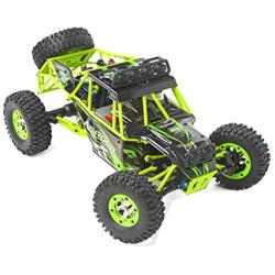ALEKO Off-Road High-Speed Rock Crawler RC Car with LED Lights - 1:12 Scale - Lime Green