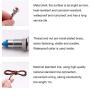 smseace 2PCS Red DC/AC12V-24V Energy Saving 5/16‘’ Indicator Light Mounting Hole 8mm with 1M Cable Length Metal Waterproof LED Indicator Light DQ-8-R-1M