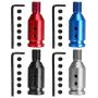 SpeeVech Shift Knob Adapter for Non Threaded Shifters Silver 1.2x1.25 BMW/VW Gear Shifter Adapter