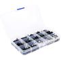 FPVDrone RC Car Screws Kits M3/M4/E Buckle/Shell Buckle/Screw Nuts/Hex Screws/Plugs RC Repair Tool Kit for HSP/Wltoys/Traxxa Scale RC Cars(500PCS)