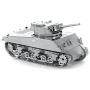 fascinations Metal Earth Tanks 3D Metal Model Kits - M1 Abrams - Tiger 1 - T-34 - Chi-Ha - Sherman - Set of 5