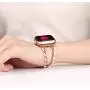 TOMAZON Stylish Bracelet Compatible for Apple Watch Band 38mm 40mm Series SE/6/5/4/3/2/1, Metal Heart Links Simple Dressy iWatch Wristband Bangle with Love Pendant for Women Girl, Rose Gold / white TOMAZON Stylish Bracelet Compatible for Apple Watch Band 38mm 40mm Series SE/6/5/4/3/2/1, Metal Heart Links Simple Dressy iWatch Wristband Bangle with Love Pendant for Women Girl, Rose Gold / white
