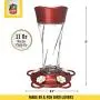 More Birds Twist Hummingbird Feeder, Glass Bottle, 5 Feeding Ports, 11-Ounce Nectar Capacity