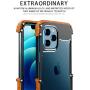 Kowauri Case for iPhone 12 Mini,Drop Protection Aluminum Metal Wood Bumper Frame Cover Shockproof Dropproof Protective Case for iPhone 12 Mini 5.4'' 2020 (5.4 inch)