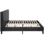 Best Choice Products Faux Leather Upholstered Queen Size Modern Platform Bed Frame Mattress Support w/Wood Slats, Metal Frame, Headboard, Footboard, Black Best Choice Products Faux Leather Upholstered Queen Size Modern Platform Bed Frame Mattress Support w/Wood Slats, Metal Frame, Headboard, Footboard, Black