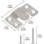 LOUFIMIDON Picture Frame Cleats, Stainless Steel Picture Hanging Cleat, Hanger for Mirror, Photo Shelf and Cabinet(6 Pair, Sliver) LOUFIMIDON Picture Frame Cleats, Stainless Steel Picture Hanging Cleat, Hanger for Mirror, Photo Shelf and Cabinet(6 Pair, Sliver)