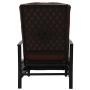 Kozyard Adjustable Patio Reclining Lounge Chair with Strong Extendable Metal Frame and Removable Cushions for Outdoor Reading, Sunbathing or Relaxation (Burgundy)