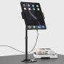 Tablet Stand, MiiKARE Height Adjustable 360 Degree Rotating Tablet Phone Holder Compatible with 4.7-12.9'' Tablets iPad Cellphone Nintendo Switch for Store POS Office Showcase Reception Kitchen Desktop