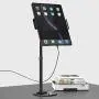 Tablet Stand, MiiKARE Height Adjustable 360 Degree Rotating Tablet Phone Holder Compatible with 4.7-12.9'' Tablets iPad Cellphone Nintendo Switch for Store POS Office Showcase Reception Kitchen Desktop