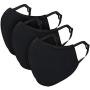 Maxboost Fabric Kid Face Mask - Pack of 3 (Kid Size) 2 Soft Layer, Reusable, Washable Cover - Black Maxboost Fabric Kid Face Mask - Pack of 3 (Kid Size) 2 Soft Layer, Reusable, Washable Cover - Black