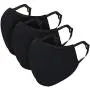 Maxboost Fabric Kid Face Mask - Pack of 3 (Kid Size) 2 Soft Layer, Reusable, Washable Cover - Black Maxboost Fabric Kid Face Mask - Pack of 3 (Kid Size) 2 Soft Layer, Reusable, Washable Cover - Black