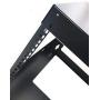 Raising Electronics 6U Wall Mount Open Frame 19 Inch Server Equipment Rack Threaded 18 Inch depth Black (6U)